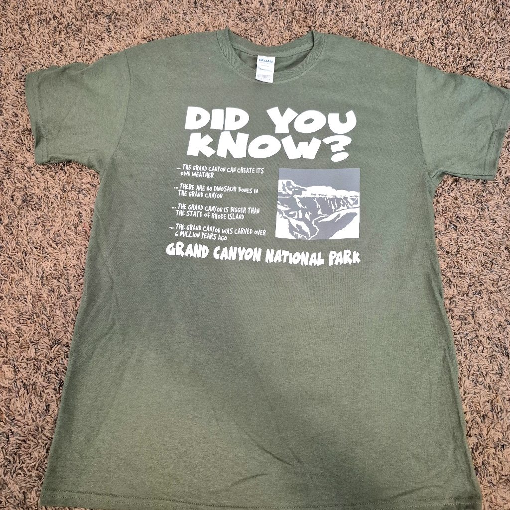 Brand New Green Grand Canyon National Park TShirt Size Medium